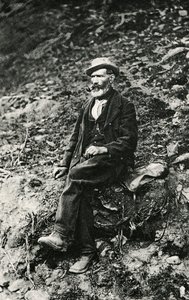 Jean-Antoine Carrel (1829-1890), Aosta Valley mountaineer, who made first ascent to the summit of Matterhorn from Italian side, August 16 by Unbekannt Unbekannt