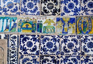 Majolica Tiles Decoration (17th Century), Armenian Patriarchate of Jerusalem, Old City of Jerusalem by Unbekannt Unbekannt