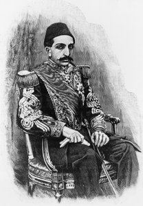 Portrait of Abdul Hamid II, 34th Sultan of Ottoman Empire, engraving after photograph by Unbekannt Unbekannt