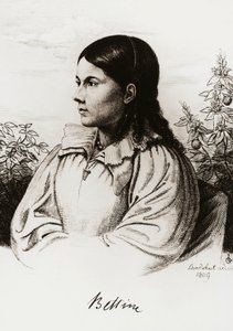 Portrait of Bettina Brentano von Arnim (1785-1859) by Unbekannt Unbekannt