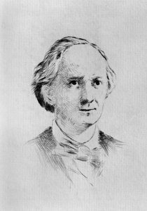 Portrait of Charles Pierre Baudelaire (1821-1867), French poet, essayist, art critic, and translator