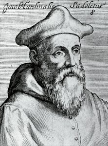 Portrait of Jacopo Sadoleto (1477-1547), Italian humanist, Catholic Bishop, and Cardinal, from Illustrissimorum, omnique virtutis, et scientiarum laude praestantissimoru virorum icones, by Claudius Pernetus by Unbekannt Unbekannt