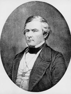 Portrait of Millard Fillmore, American lawyer and politician who served as 13th President of United States, engraving after daguerreotype by Mathew Brady by Unbekannt Unbekannt