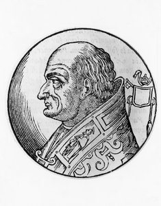 Portrait of Saint Leo III, 96th Pope of the Catholic Church, Engraving by Unbekannt Unbekannt