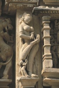Relief Depicting a Surasundari, Parshvanatha Temple, Khajuraho Group of Monuments by Unbekannt Unbekannt