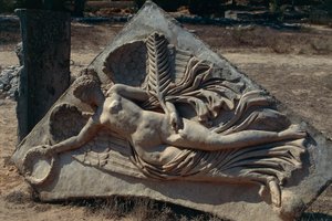 Relief of the Arch of Septimus Severus depicting the Winged Goddess of Victory