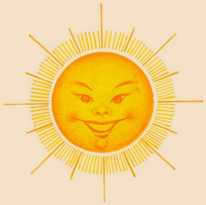 Smiling Sun, Drawing by Unbekannt Unbekannt