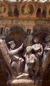 Spain, Navarre, Estella, Cloister of San Pedro de la Rua Church, Capital by Unbekannt Unbekannt
