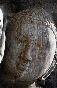 Ancient City of Polonnaruwa, Gal Vihara, reclining Buddha statue by Unbekannt Unbekannt