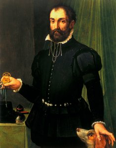 Portrait of a Man Holding a Watch by Unbekannt Unbekannt