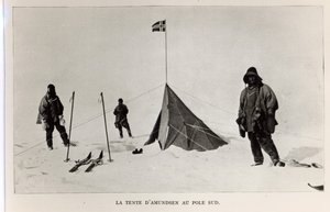 Tent left at the South Pole by Roald Amundsen in 1911, 1912 by Lieutenant Henry Robertson Bowers