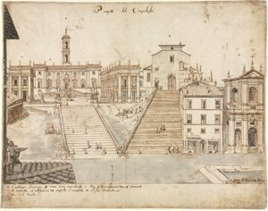 Eighteen Views of Rome: The Campidoglio by Lievin Cruyl