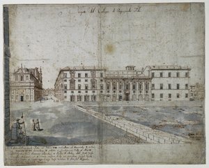 Eighteen Views of Rome: The Collegio di Propaganda Fide, 1665 by Lievin Cruyl