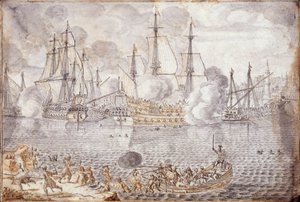 Naval Battle by Lievin Cruyl