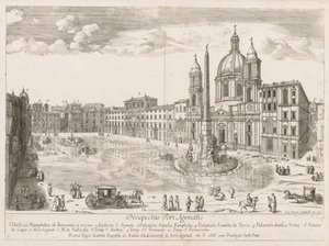 Piazza Navona from Prospectus Locurum Urbis Romae Insignium by Lievin Cruyl