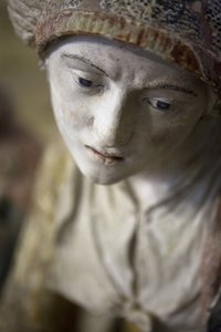 Holy Woman in a Bonnet by Ligier Richier