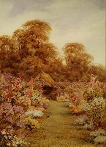 Old Thatched Summer House by Lilian Stannard
