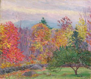 Landscape at Hancock, New Hampshire, October 1923 by Lilla Cabot Perry
