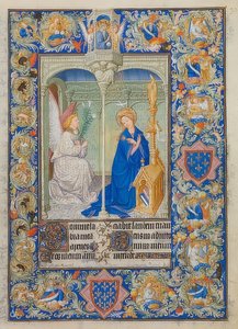 Book of Hours of the Duke of Berry. Annunciation