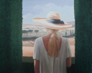 Girl, Back View, Tuscany