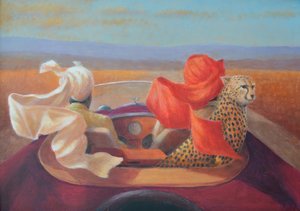 On the road, turbans and cheetah