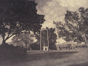 Beekinpully: Permaul’s Swing at Mariammah Covil, December 1857-January 1858 by Linnaeus Tripe