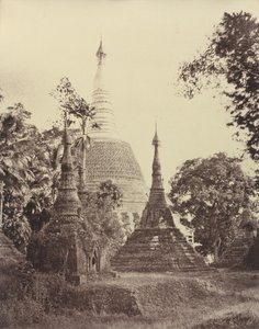 Rangoon: Near View of the Shwe Dagon Pagoda, November 1855 by Linnaeus Tripe