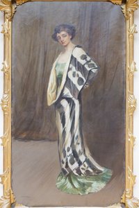 Portrait of Irma Gramatica by Lino Selvatico