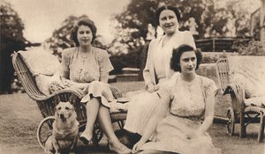 Her Majesty the Queen with the Royal Princesses by Lisa Sheridan
