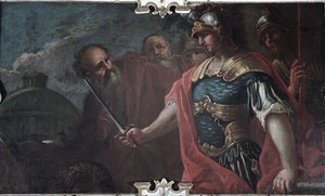 Alexander the Great Cutting the Gordian Knot
