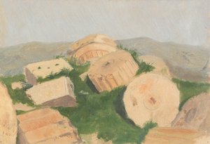 Broken Column, Parthenon by Lockwood de Forest
