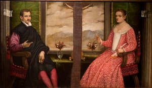 Portrait of young couple, XVI century