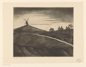 Hilly Landscape with Plowing Ox near Etikhove