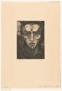 Head of a Woman by Lodewijk Schelfhout (signed by artist)