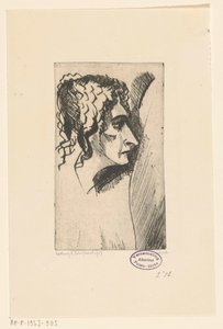 Head of a Woman by Lodewijk Schelfhout (signed by artist)