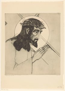 Carrying the Cross by Lodewijk Schelfhout (signed by artist)