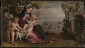 Mary with Jesus and John by Lodewijk Toeput