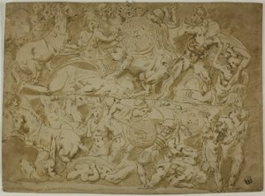 Battle of Amazons by Lodovico Carracci