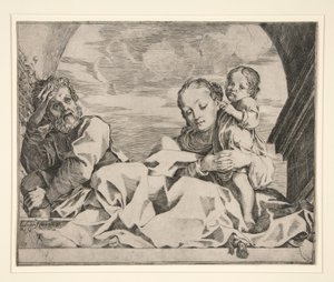 The Holy Family by Lodovico Carracci