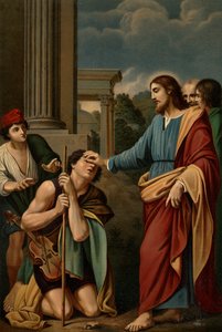 The Healing of the Blind by Lodovico after Carracci