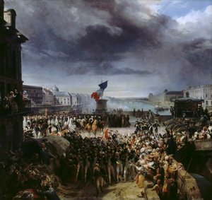 The National Guard of Paris leaves for the Army