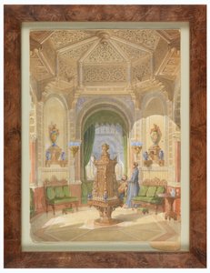 Design for a Moorish Smoking Room [Tabagie], ca. 1844 by Léon Feuchère