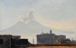 View of Naples with Vesuvius by Léopold Robert