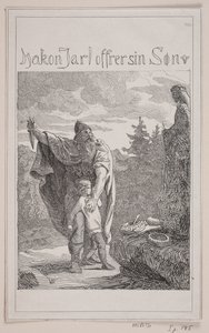 Hakon Jarl Sacrifices His Son by Lorenz Frølich