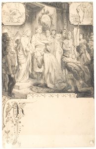 King Haakon Promises His Daughter by Lorenz Frølich