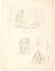 The Nymphs Find Eros Sleeping by Lorenz Frølich