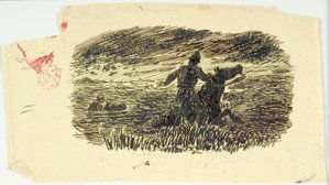 Two Riders Emerging from the Sea