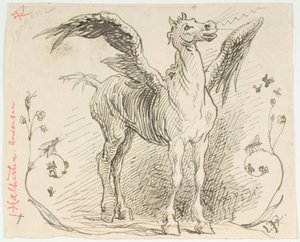 Draft for Helhesten by Lorenz Frølich