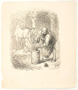 Draft for Illustration for The Dung Beetle by Lorenz Frølich