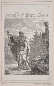 Hakon Jarl Sacrifices His Son by Lorenz Frølich